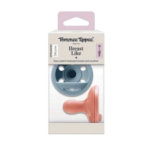 tommee-tippee-breast-like-silicone-soother-6-18m-1 Tommee Tippee Breast-Like Silicone Soother 6-18m