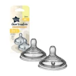 Tommee Tippee Closer to Nature Medium Flow Baby Bottle Teats 3m+