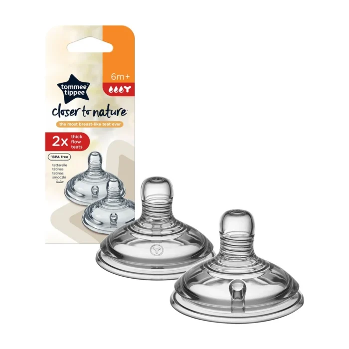 tommee-tippee-closer-to-nature-thick-feed-teats-6m-1 Tommee Tippee Closer to Nature Thick Feed Teats 6m+