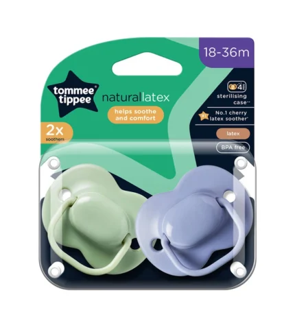 Tommee Tippee Natural Latex Cherry Soother 18-36m