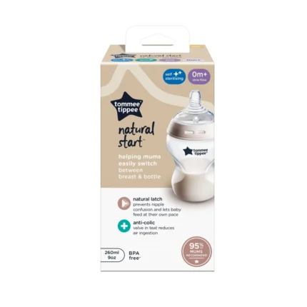 Tommee Tippee Natural Start Anti-Colic Baby Bottle 260ml