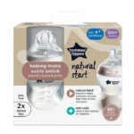 Tommee Tippee Natural Start Anti-Colic Baby Bottles 260ml