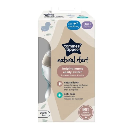 Tommee Tippee Natural Start Decorated Baby Bottle 260ml
