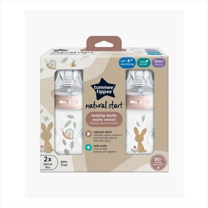 tommee-tippee-natural-start-decorated-baby-bottles-260ml-1-2 Tommee Tippee Natural Start Decorated Baby Bottles 260ml