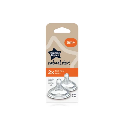 Tommee Tippee Natural Start Fast Flow Baby Bottle Teats 6m+