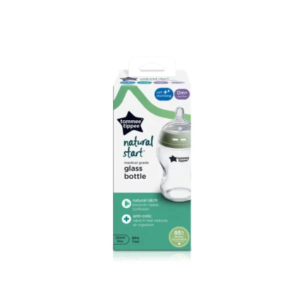 Tommee Tippee Natural Start Glass Baby Bottle 250ml