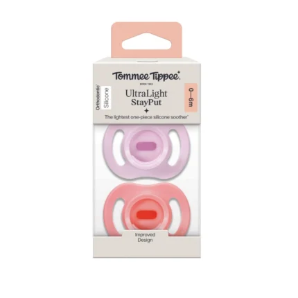 Tommee Tippee UltraLight StayPut Silicone Soother 0-6m