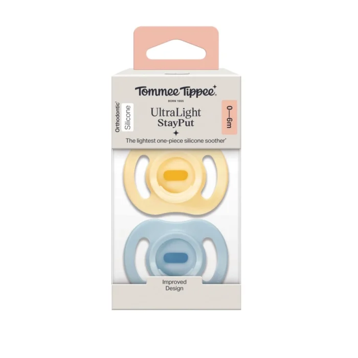 Tommee Tippee UltraLight StayPut Silicone Soother 0-6m