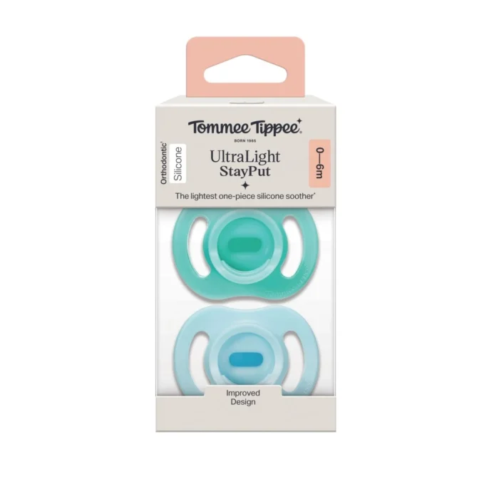 Tommee Tippee UltraLight StayPut Silicone Soother 0-6m