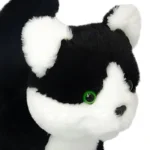 Wild Planet All About Nature Black and White Kitten Plush Toy