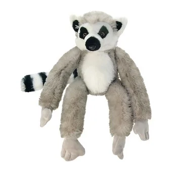 Wild Planet All About Nature Lemur Plush Toy – Realistic Ring-Tailed Lemur