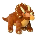Wild Planet All About Nature Triceratops Plush Toy – Realistic Dinosaur