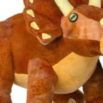 Wild Planet All About Nature Triceratops Plush Toy – Realistic Dinosaur