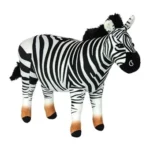 Wild Planet All About Nature Zebra Plush Toy – Realistic Soft Zebra