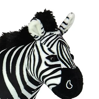 Wild Planet All About Nature Zebra Plush Toy – Realistic Soft Zebra