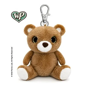 Wild Planet Orbys Bear Plush Keyring Clip