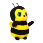 Wild Planet Orbys Bee Plush Toy – Cute Big-Eyed Bumblebee