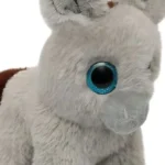Wild Planet Orbys Donkey Plush Toy – Big-Eyed Grey Donkey