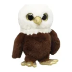 Wild Planet Orbys Eagle Plush Toy – Big-Eyed Bald Eagle