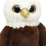Wild Planet Orbys Eagle Plush Toy – Big-Eyed Bald Eagle