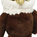 Wild Planet Orbys Eagle Plush Toy – Big-Eyed Bald Eagle