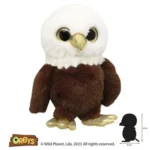 Wild Planet Orbys Eagle Plush Toy – Big-Eyed Bald Eagle