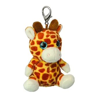 Wild Planet Orbys Giraffe Plush Keyring Clip
