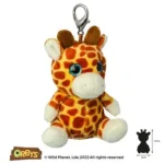 Wild Planet Orbys Giraffe Plush Keyring Clip