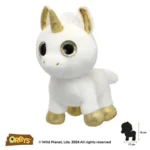 Wild Planet Orbys Gold Unicorn Plush Toy – Big-Eyed Magical Unicorn