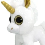 Wild Planet Orbys Gold Unicorn Plush Toy – Big-Eyed Magical Unicorn