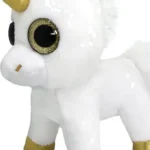 Wild Planet Orbys Gold Unicorn Plush Toy – Big-Eyed Magical Unicorn