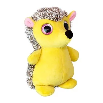 Wild Planet Orbys Hedgehog Plush Toy – Big-Eyed Yellow Hedgehog