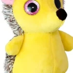 Wild Planet Orbys Hedgehog Plush Toy – Big-Eyed Yellow Hedgehog