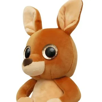 Wild Planet Orbys Kangaroo Plush Toy – Big-Eyed Soft Kangaroo