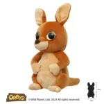 Wild Planet Orbys Kangaroo Plush Toy – Big-Eyed Soft Kangaroo