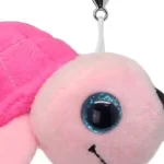 Wild Planet Orbys Pink Turtle Plush Keyring Clip