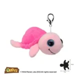 Wild Planet Orbys Pink Turtle Plush Keyring Clip