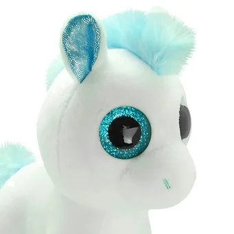 Wild Planet Orbys Pony Plush Toy – Big-Eyed White Pony