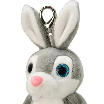 Wild Planet Orbys Rabbit Plush Keyring Clip