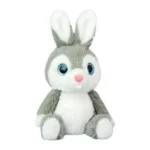Wild Planet Orbys Rabbit Plush Toy – Big-Eyed Grey Bunny