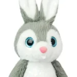 Wild Planet Orbys Rabbit Plush Toy – Big-Eyed Grey Bunny