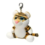 Wild Planet Orbys Tiger Plush Keyring Clip