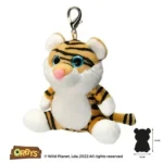 Wild Planet Orbys Tiger Plush Keyring Clip