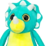 Wild Planet Orbys Triceratops Plush Toy – Big-Eyed Dinosaur