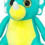 Wild Planet Orbys Triceratops Plush Toy – Big-Eyed Dinosaur