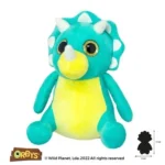Wild Planet Orbys Triceratops Plush Toy – Big-Eyed Dinosaur