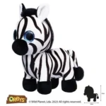 Wild Planet Orbys Zebra Plush Toy – Big-Eyed Striped Zebra